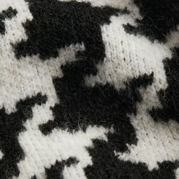 H&M Jacquard Knit Houndstooth Dress New - Picture 6 of 13